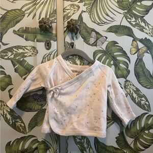 Rabbit & Bear Waffle Wrap Top – Size 0–3M